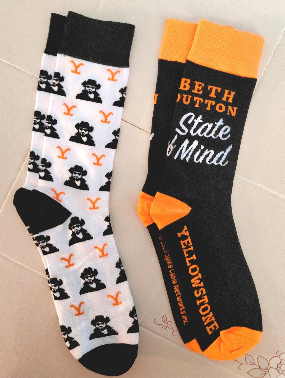 Yellowstone Socks Beth & Rip, Stretchy & Soft, ?Women-M/L Men-S/M? NWOT